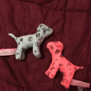 two mini pink dogs vs